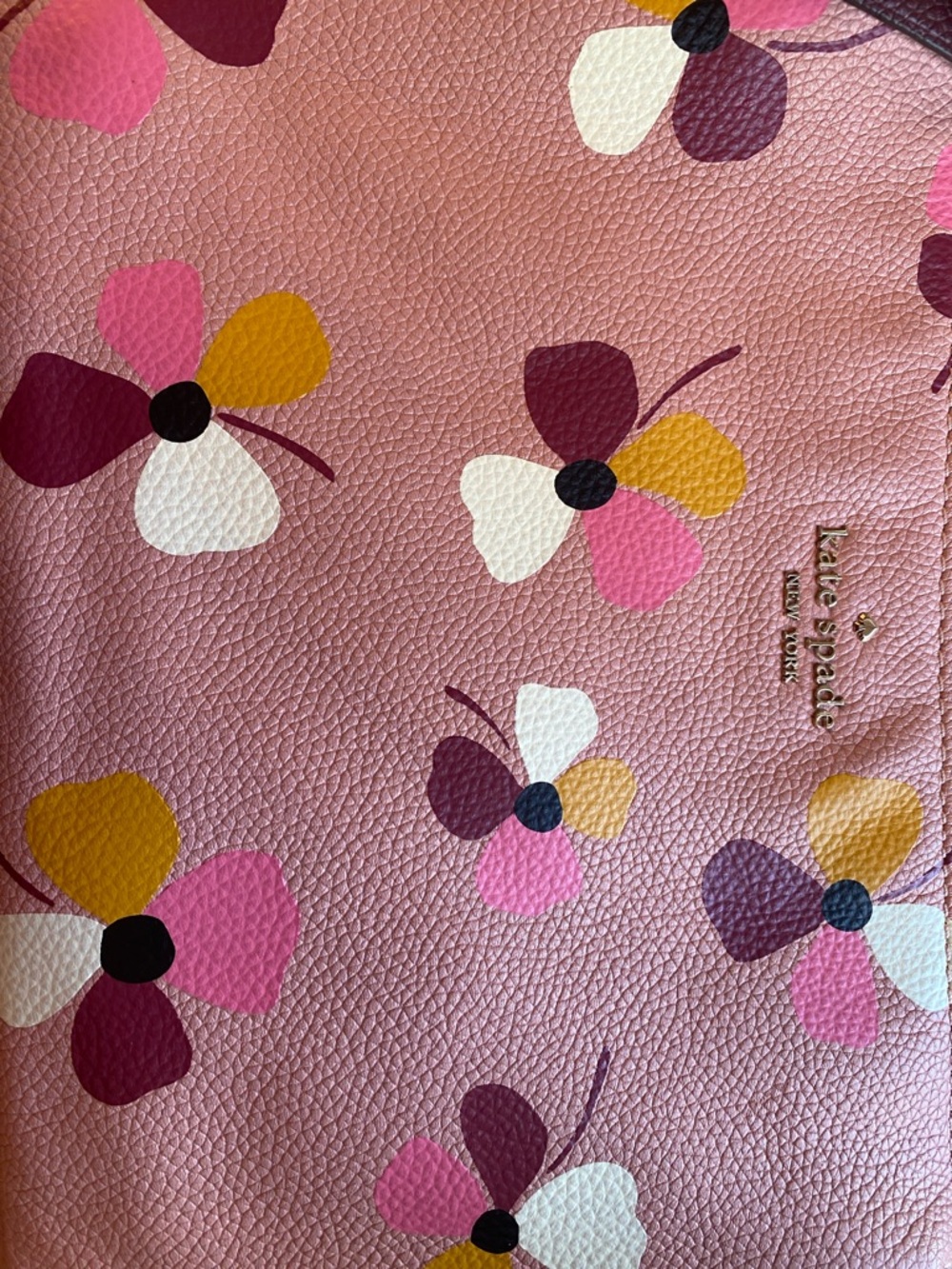 Kate Spade triple gusset crossbody-Jackson dusk buds-pink multi - Picture 2 of 10